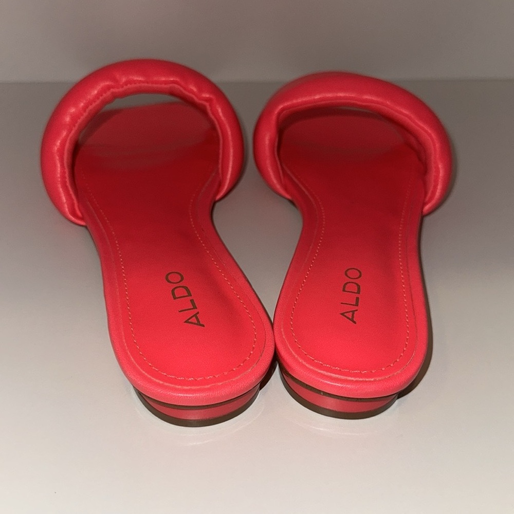 Aldo Pink Puffy Slide Sandals